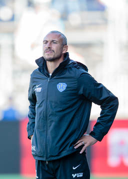 Falkenbergs tränare Henrik Larsson