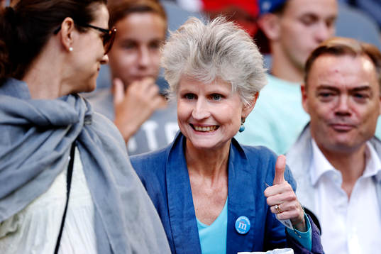 Anna Maria Corazza Bildt på läktaren