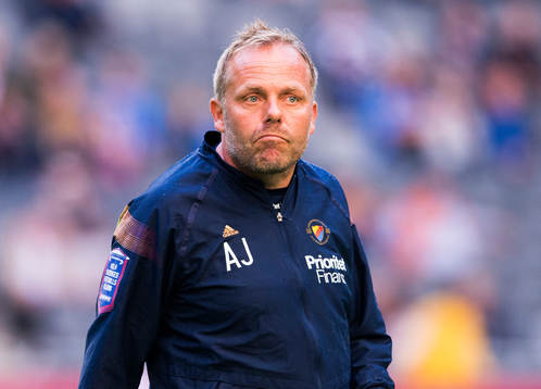 Djurgårdens assisterande tränare Anders Johansson innan