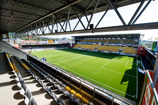 Borås arena innan fotbollsmatchen i Allsvenskan mellan