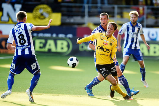 Elfsborgs Viktor Prodell och IFK Göteborgs Gustav Engvall