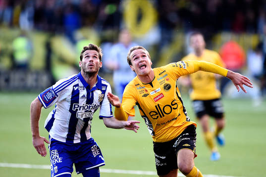 IFK Göteborgs Emil Salomonsson och Elfsborgs Viktor Prodell