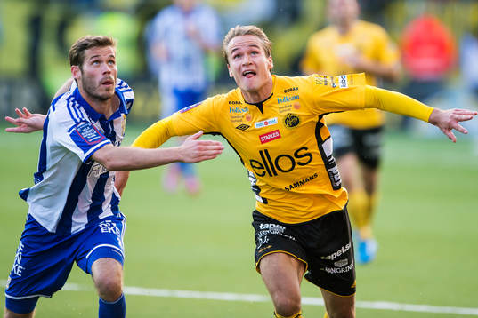 IFK Göteborgs Emil Salomonsson (v) och Elfsborgs Viktor