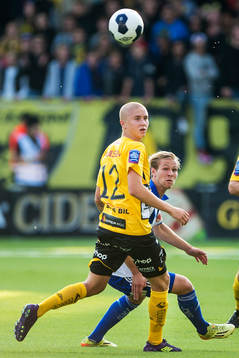 Elfsborgs Sebastian Holmén och IFK Göteborgs Gustav