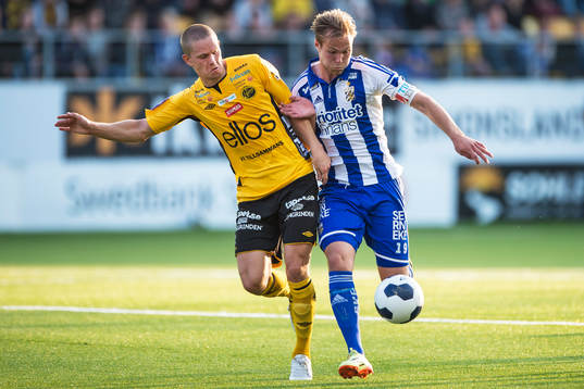 Elfsborgs Anton Lans och IFK Göteborgs Gustav Engvall