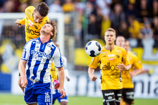 Elfsborgs Mikkel Beckmann och IFK Göteborgs Gustav Svensson