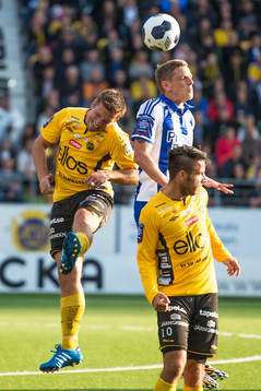 Nickduell mellan Elfsborgs Anders Svensson (v) och IFK