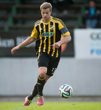 IFK Hässleholms Jesper Eliasson i matchen i division 3