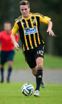 IFK Hässleholms Danny Gunnarsson i matchen i division 3