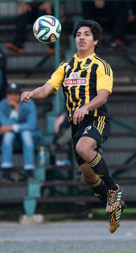 IFK Hässleholms Diego Delgado i matchen i division 3