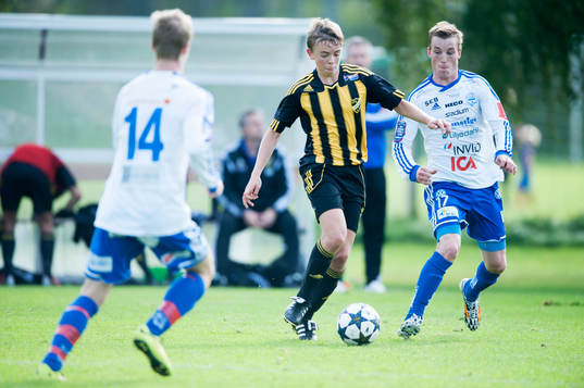 IFK Hässleholms Malte Nilsson i matchen i