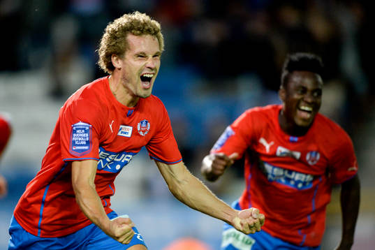 Helsingborgs Christoffer Andersson jublar