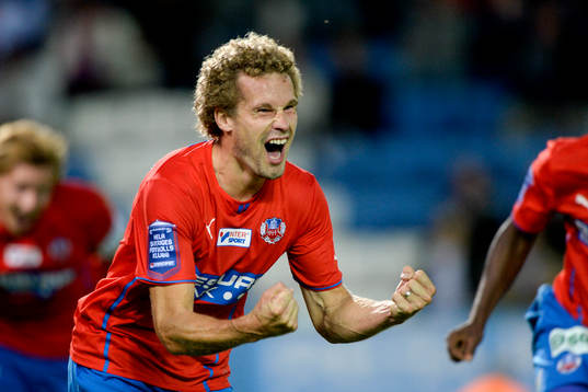 Helsingborgs Christoffer Andersson jublar
