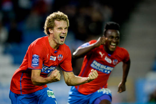 Helsingborgs Christoffer Andersson jublar