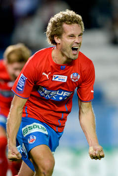 Helsingborgs Christoffer Andersson jublar