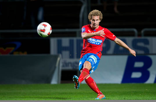 Helsingborgs Christoffer Andersson i matchen i allsvenskan