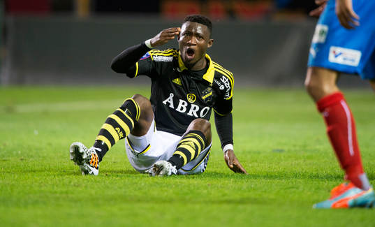 s Ibrahim Moro i matchen i allsvenskan mellan Helsingborg