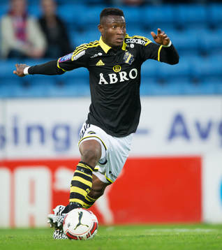 s Ibrahim Moro i matchen i allsvenskan mellan Helsingborg