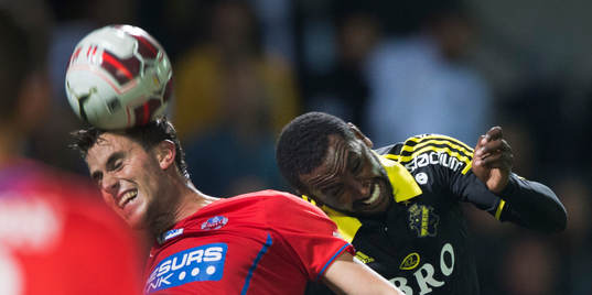 s Henok Goitom i matchen i allsvenskan mellan Helsingborg
