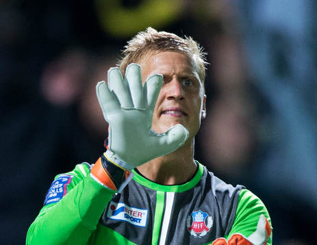 Helsingborgs målvakt Pär Hansson i matchen i allsvenskan