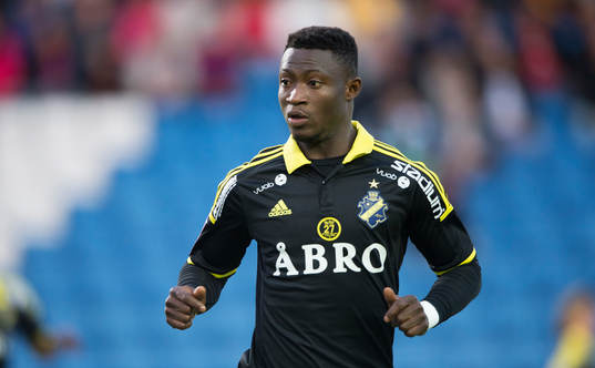 s Ibrahim Moro i matchen i allsvenskan mellan Helsingborg