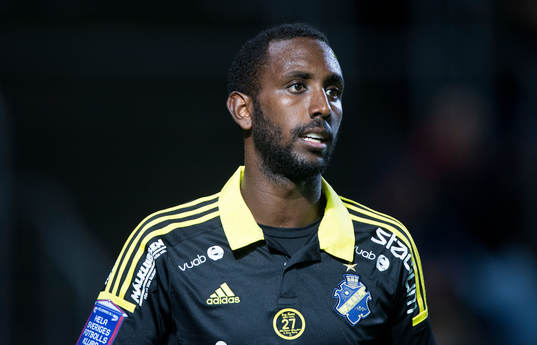 s Henok Goitom i matchen i allsvenskan mellan Helsingborg
