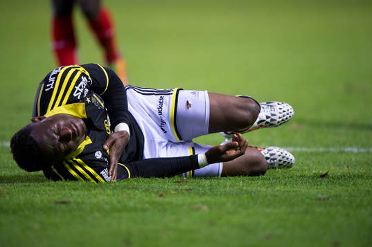 Skada i matchen i allsvenskan mellan Helsingborg och AIK 15