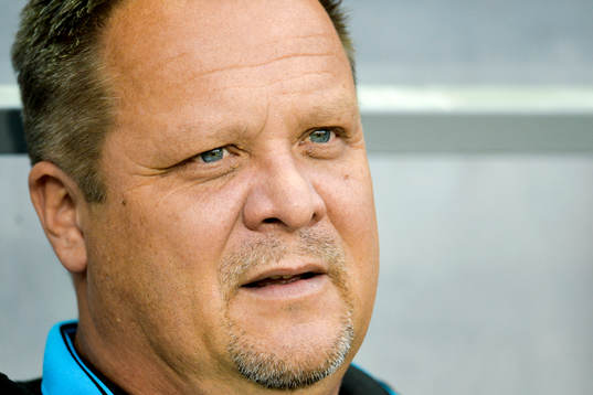 Helsingborgs tränare Roar Hansen  fotbollsmatchen i