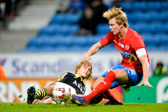s Sam Lundholm och Helsingborgs Emil Krafth