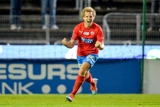Helsingborgs Christoffer Andersson jublar