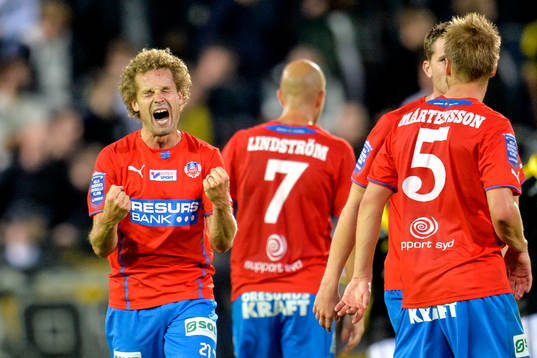 Helsingborgs Christoffer Andersson jublar