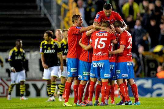 Helsingborgs Christoffer Andersson jublar