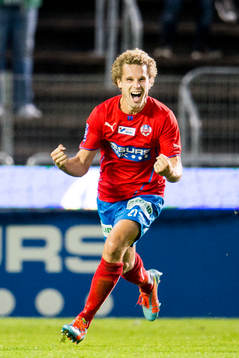 Helsingborgs Christoffer Andersson jublar