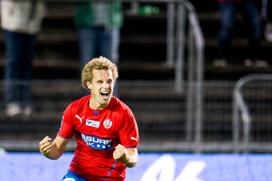 Helsingborgs Christoffer Andersson jublar
