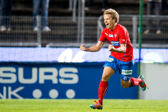 Helsingborgs Christoffer Andersson jublar