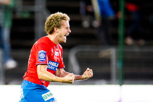 Helsingborgs Christoffer Andersson jublar