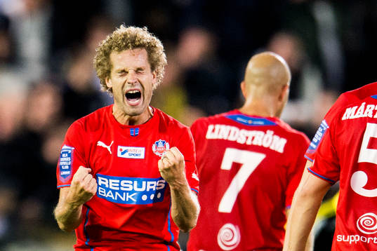 Helsingborgs Christoffer Andersson jublar