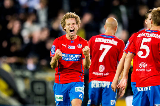 Helsingborgs Christoffer Andersson jublar
