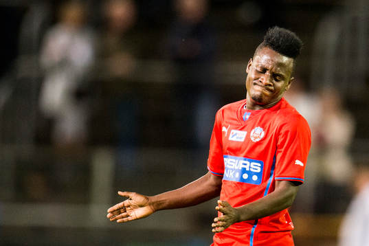 Helsingborgs David Accam deppar
