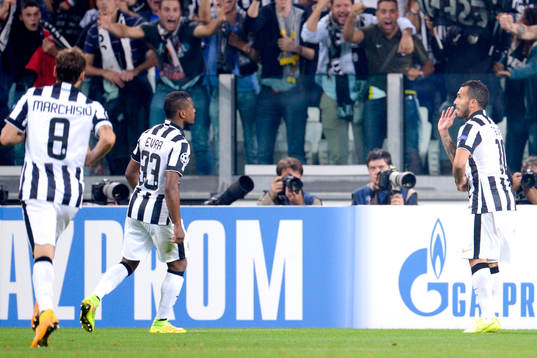 Juventus Carlos Tevez jublar