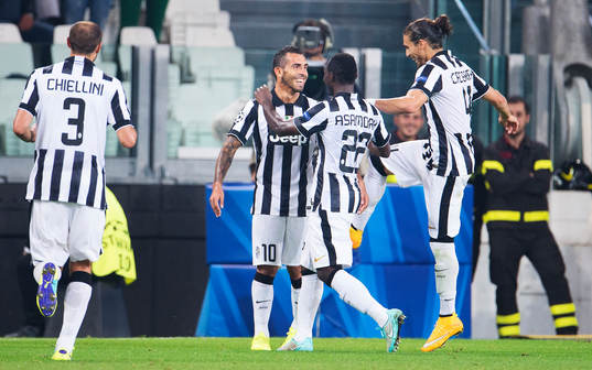 Juventus Carlos Tevez jublar