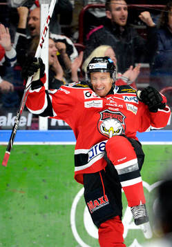 Malmö Redhawks Jens Jakobs jublar