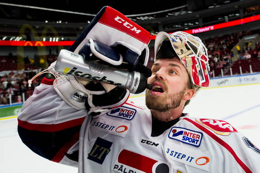 Södertäljes målvakt Tim Sandberg