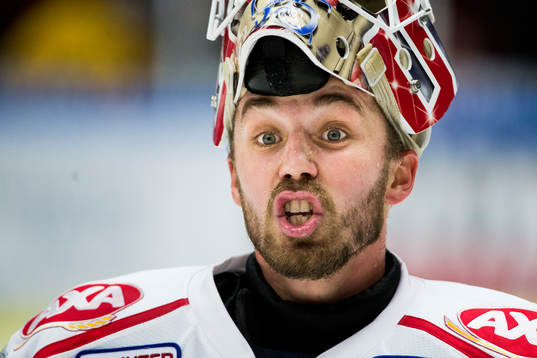 Södertäljes målvakt Tim Sandberg