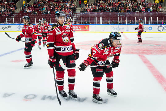 Malmö Redhawks Jon Knuts och Jens Jakobs deppar