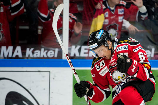 Malmö Redhawks Jens Jakobs jublar