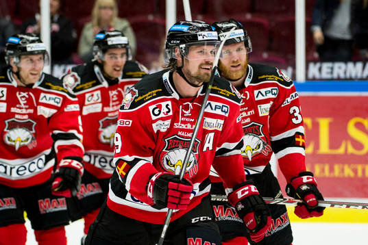 Malmö Redhawks Stefan Warg jublar