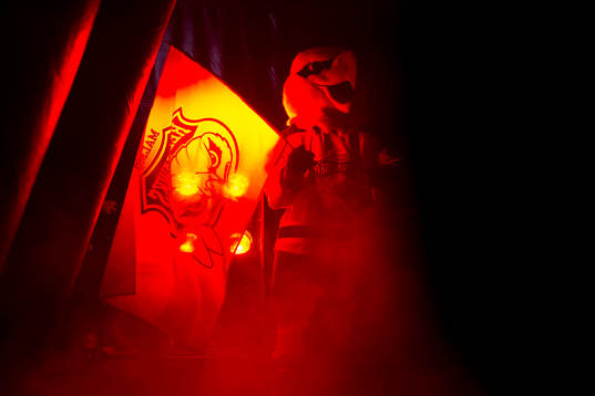 Malmö Redhawks maskot Hawkan