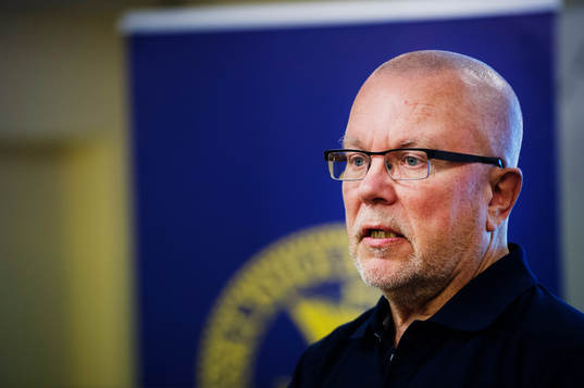 Svenska damlandslaget i ishockeys tränare Leif Boork
