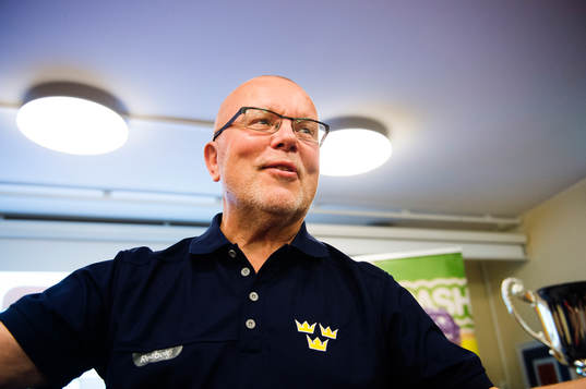 Svenska damlandslaget tränare i ishockey Leif Boork